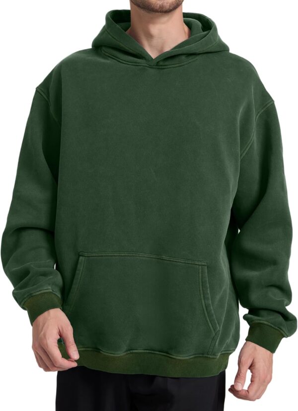 Men Acid Wash Super Soft Oversized Pullover Hoodie
