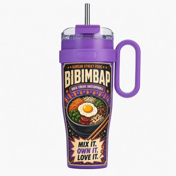 2-in-1 Insulated Stainless Steel Tumbler with Handle and Straw